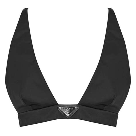 prada sports bra|nylon triangle bra.